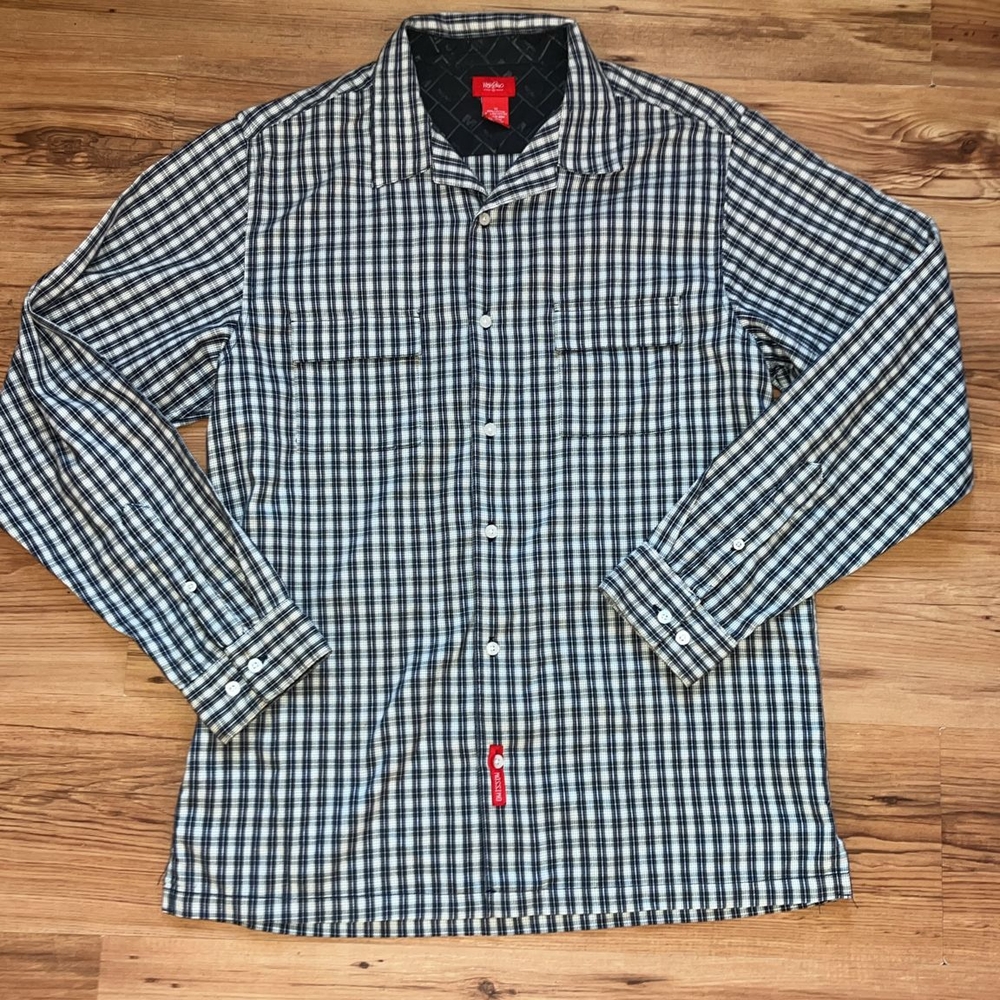 Massimo Black and White Checkered Shirt